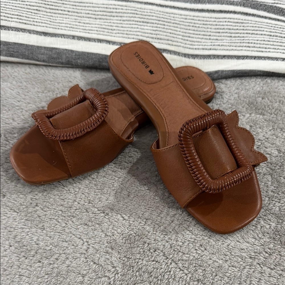 Brown Sandals with Buckle by birdies